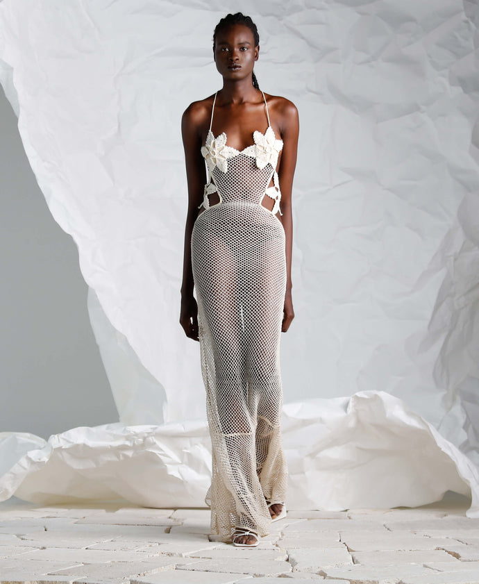 lpa mona maxi dress LPA Mona Maxi Dress in Concrete