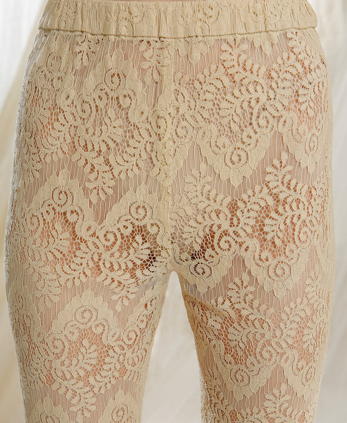 Cream Crhansie Mesh Legging – leggings & tights – shop at Booztlet