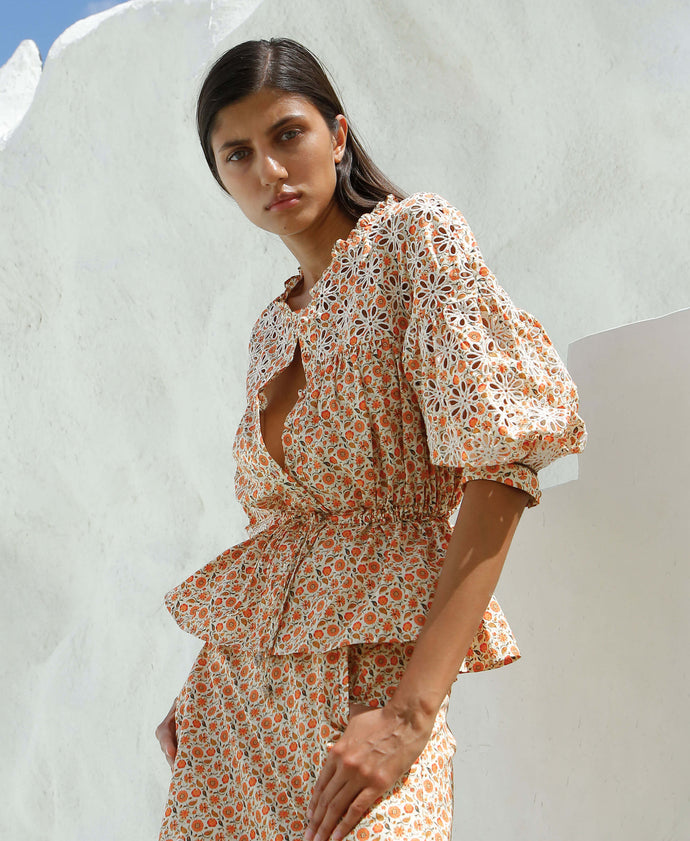 DESERT FLOWER BLOUSE - FINAL SALE