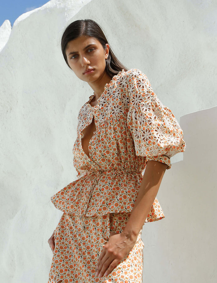 DESERT FLOWER BLOUSE - FINAL SALE