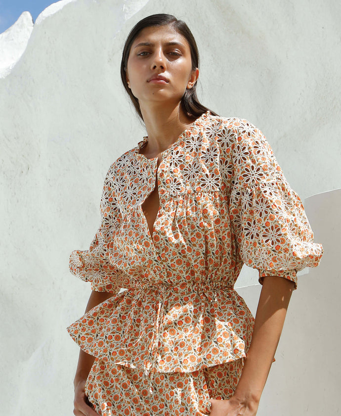 DESERT FLOWER BLOUSE - FINAL SALE