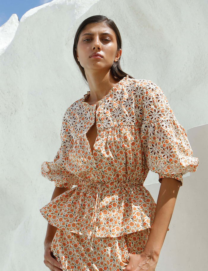 DESERT FLOWER BLOUSE - FINAL SALE