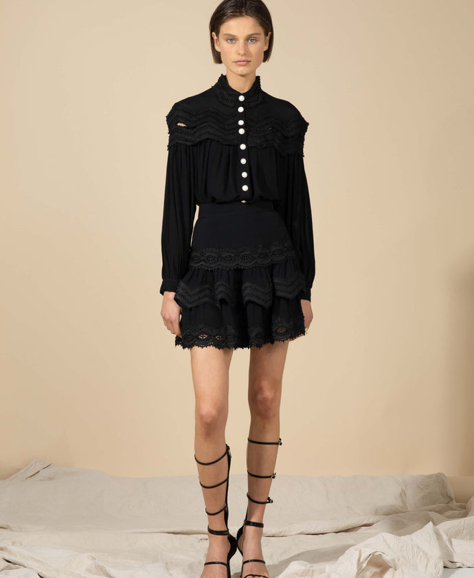 PACIFIC SKIRT BLACK - FINAL SALE
