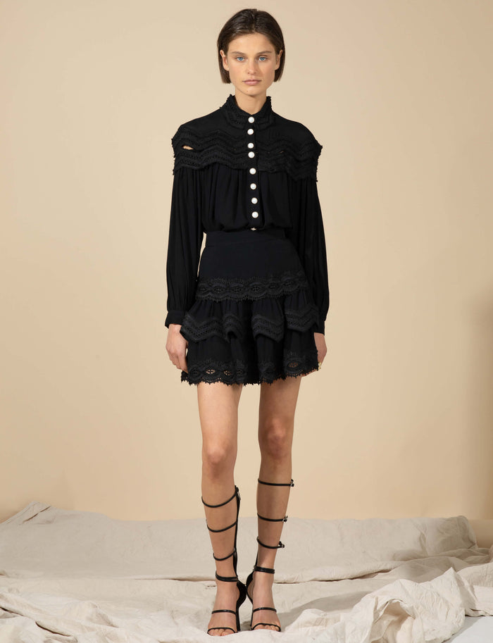 PACIFIC SKIRT BLACK - FINAL SALE