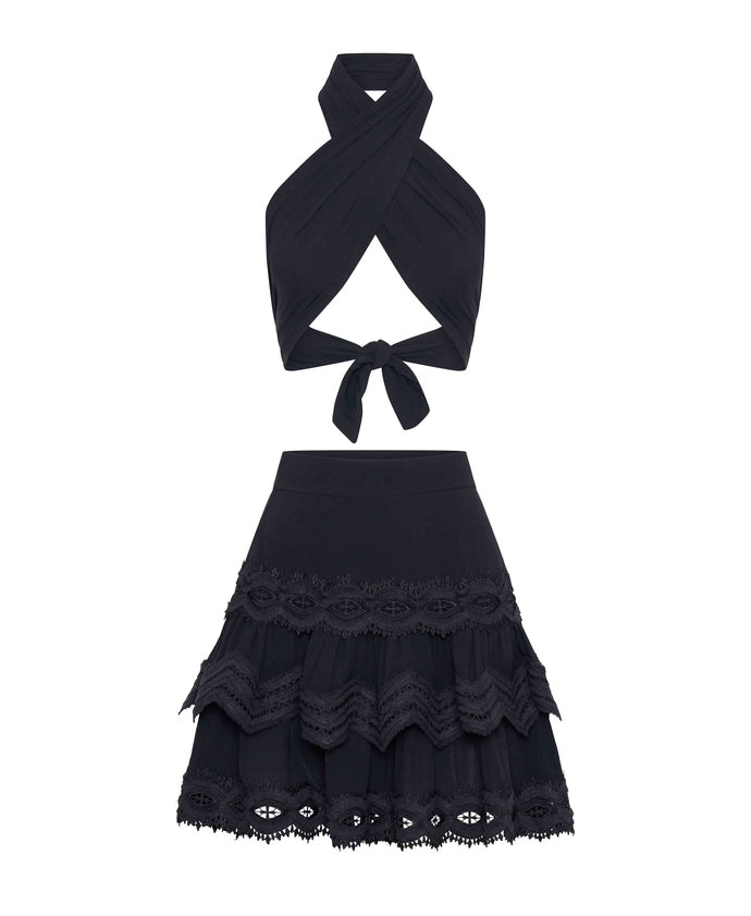 PACIFIC SKIRT BLACK - FINAL SALE