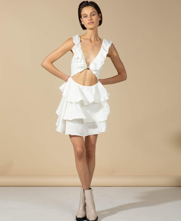 PINNACLE DRESS WHITE - FINAL SALE