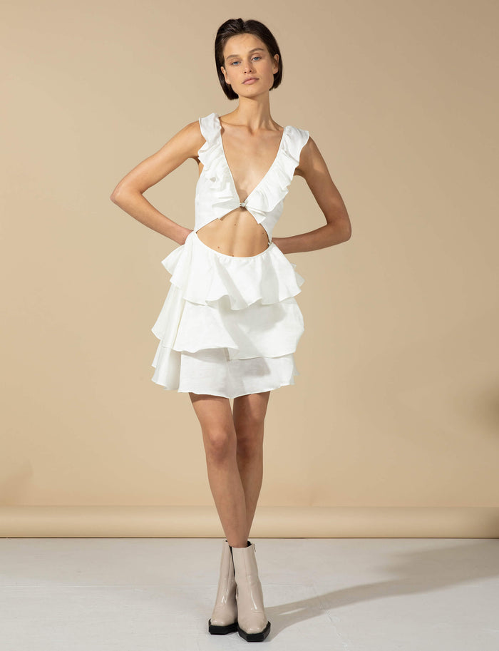 PINNACLE DRESS WHITE - FINAL SALE